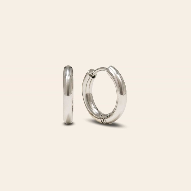 Lover's Tempo Waterproof Tube 15mm Hoop Earrings