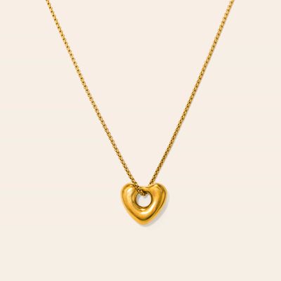 Lover's Tempo Waterproof Heart Charm Necklace
