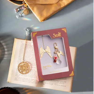 Scout Bookmark & Keychain Set Angel Wings/Protection