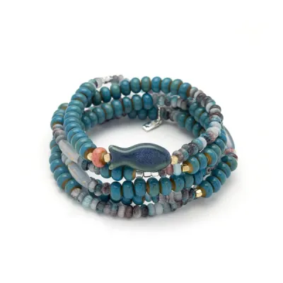 Scout Ceramic Bead Wrap Harmony/Fish