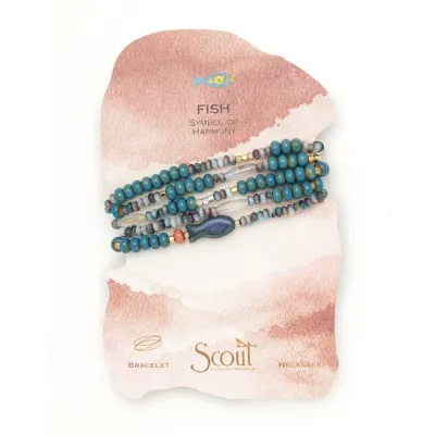 Scout Ceramic Bead Wrap Harmony/Fish Scout Ceramic Bead Wrap Harmony/Fish