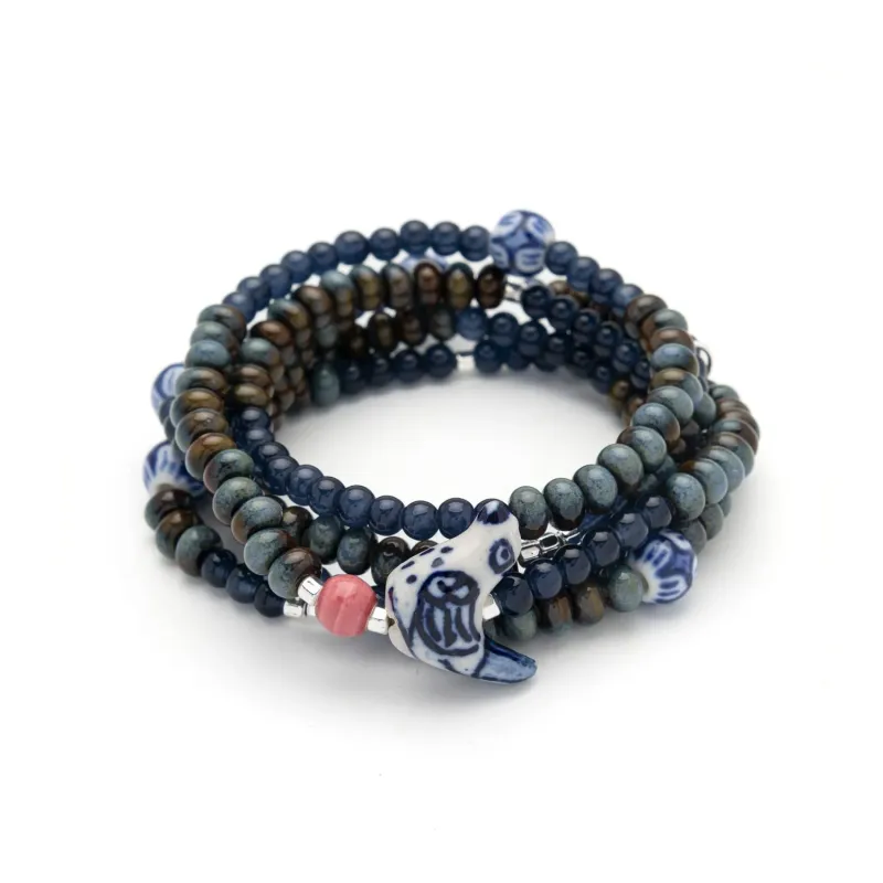Scout Ceramic Bead Wrap Peace/Dove