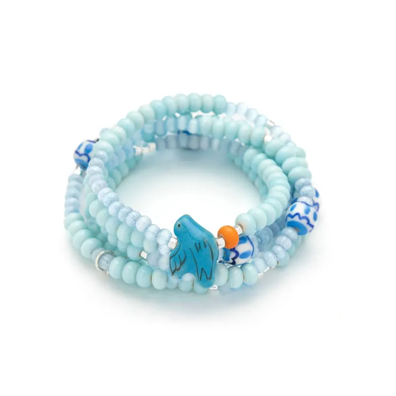 Scout Ceramic Bead Wrap Joy/Bluebird