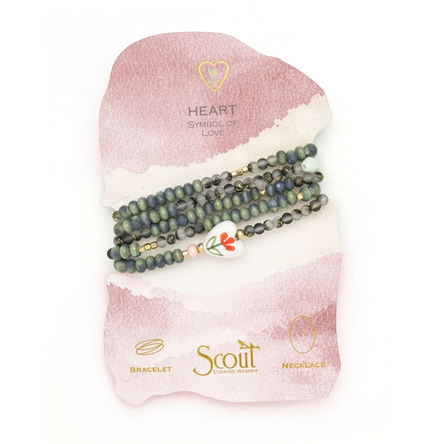 Scout Ceramic Bead Wrap Love/Heart Scout Ceramic Bead Wrap Love/Heart