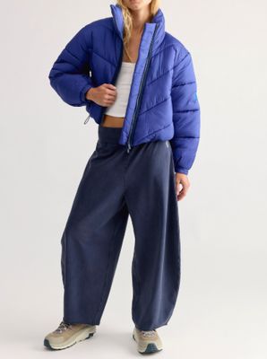 Free People Hot Shot Easy Pant True Navy