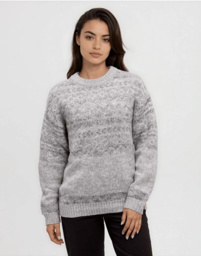 Ten Tree W Colorado Sweater Light Grey Heather
