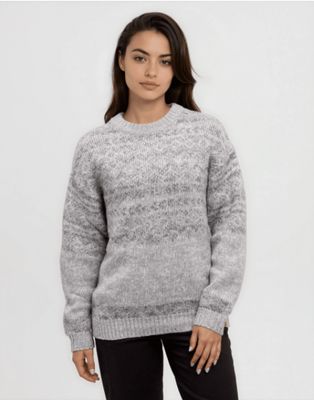 Ten Tree W Colorado Sweater Light Grey Heather