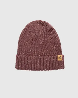 Ten Tree Bristow Fleck Beanie Mauve Stone Fleck