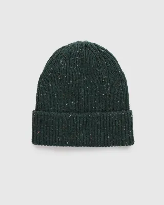 Ten Tree Bristow Fleck Beanie Dark Forest Green Fleck