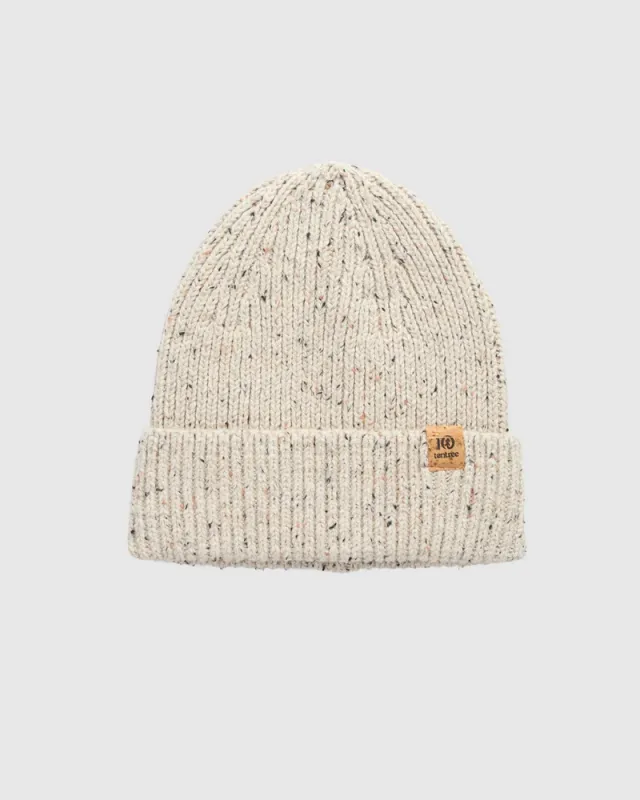 Ten Tree Bristow Fleck Beanie Pale Oak Heather Fleck