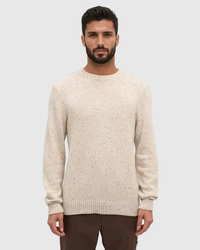 Ten Tree M Rambler Fleck Sweater Pale Oak Heather