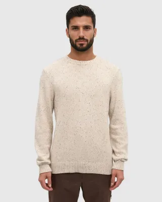 Ten Tree M Rambler Fleck Sweater Pale Oak Heather