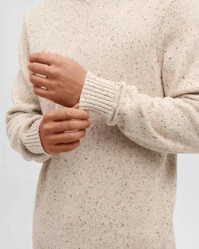 Ten Tree M Rambler Fleck Sweater Pale Oak Heather