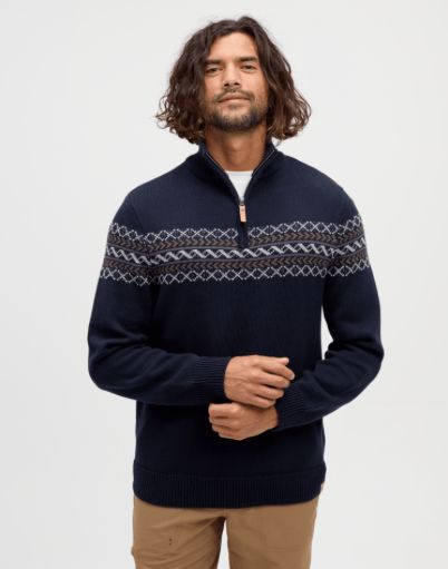 Ten Tree M Lawrence Sweater Midnight Blue