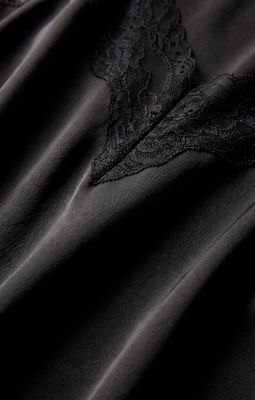 Z Supply Moira Lace Inset Cami Black