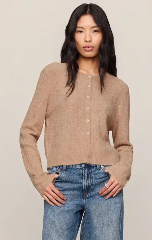 Z Supply Medina Pointelle Cardigan Macaroon Z Supply Medina Pointelle Cardigan Macaroon