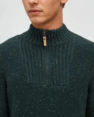 Ten Tree M Conrad Fleck Sweater Dark Forest Green