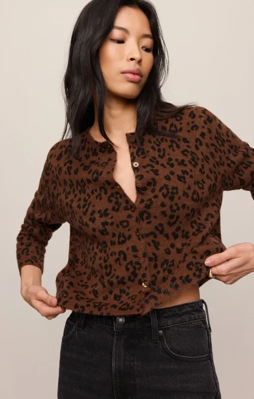 Z Supply Medina Leopard Cardigan Burnt Umber Z Supply Medina Leopard Cardigan Burnt Umber