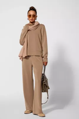 MPG Dreamweave Mock Neck Sweater Caribou