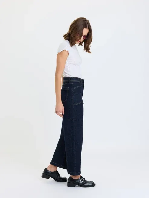 Daze Valley Girl HR Patch Pocket Wide Ankle Rinse