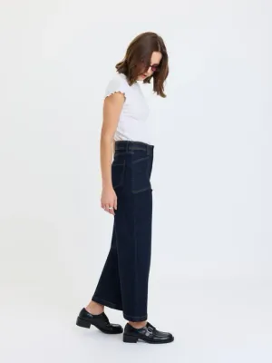 Daze Valley Girl HR Patch Pocket Wide Ankle Rinse