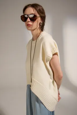 Deluc Ecru Jethro Knit Vest