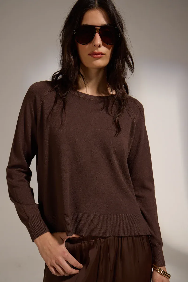 Deluc Lorraine Sweater Chocolate Deluc Lorraine Sweater Chocolate