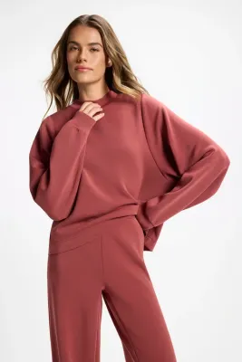 MPG Dreamweave Crew Neck Dropped Arm Spiced Apple