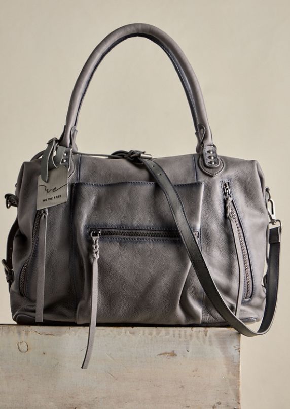 Free People WTF Emerson Tote Gravel Rock