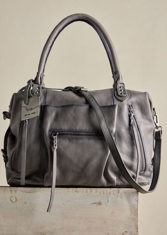 Free People WTF Emerson Tote Gravel Rock