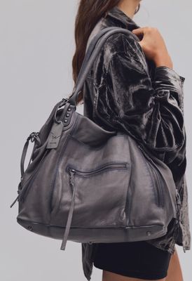 Free People WTF Emerson Tote Gravel Rock