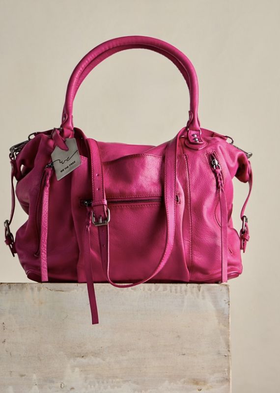 Free People WTF Emerson Tote Raspberry Rose