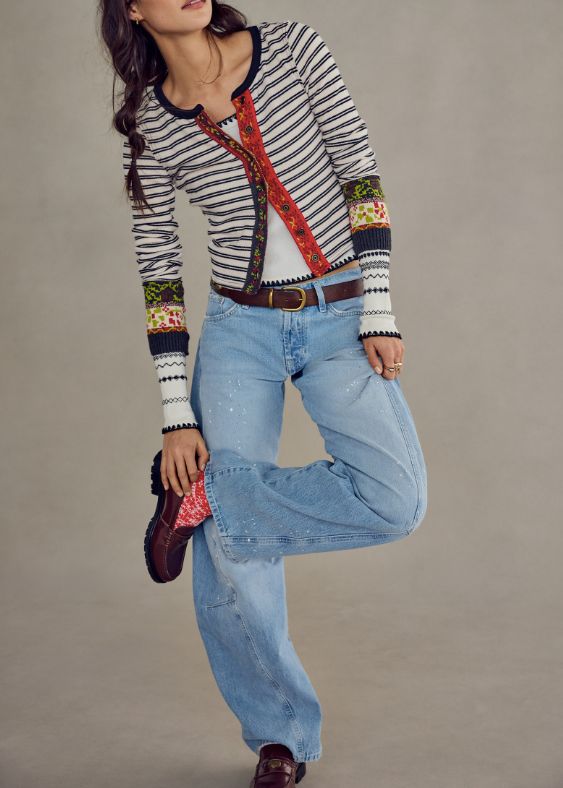 Free People WTF Noa Cardi Tea Combo