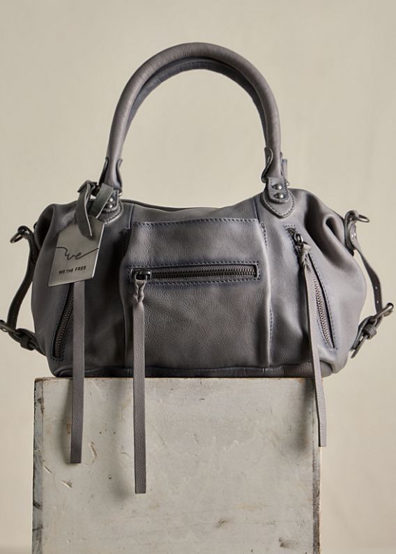 Free People WTF Baby Emerson Tote Gravel Rock
