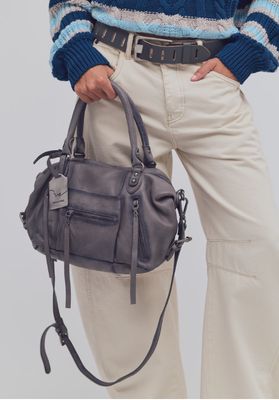 Free People WTF Baby Emerson Tote Gravel Rock