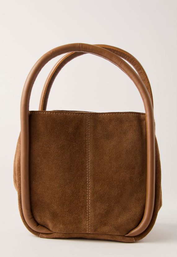 Free People Barlow Bucket Cognac