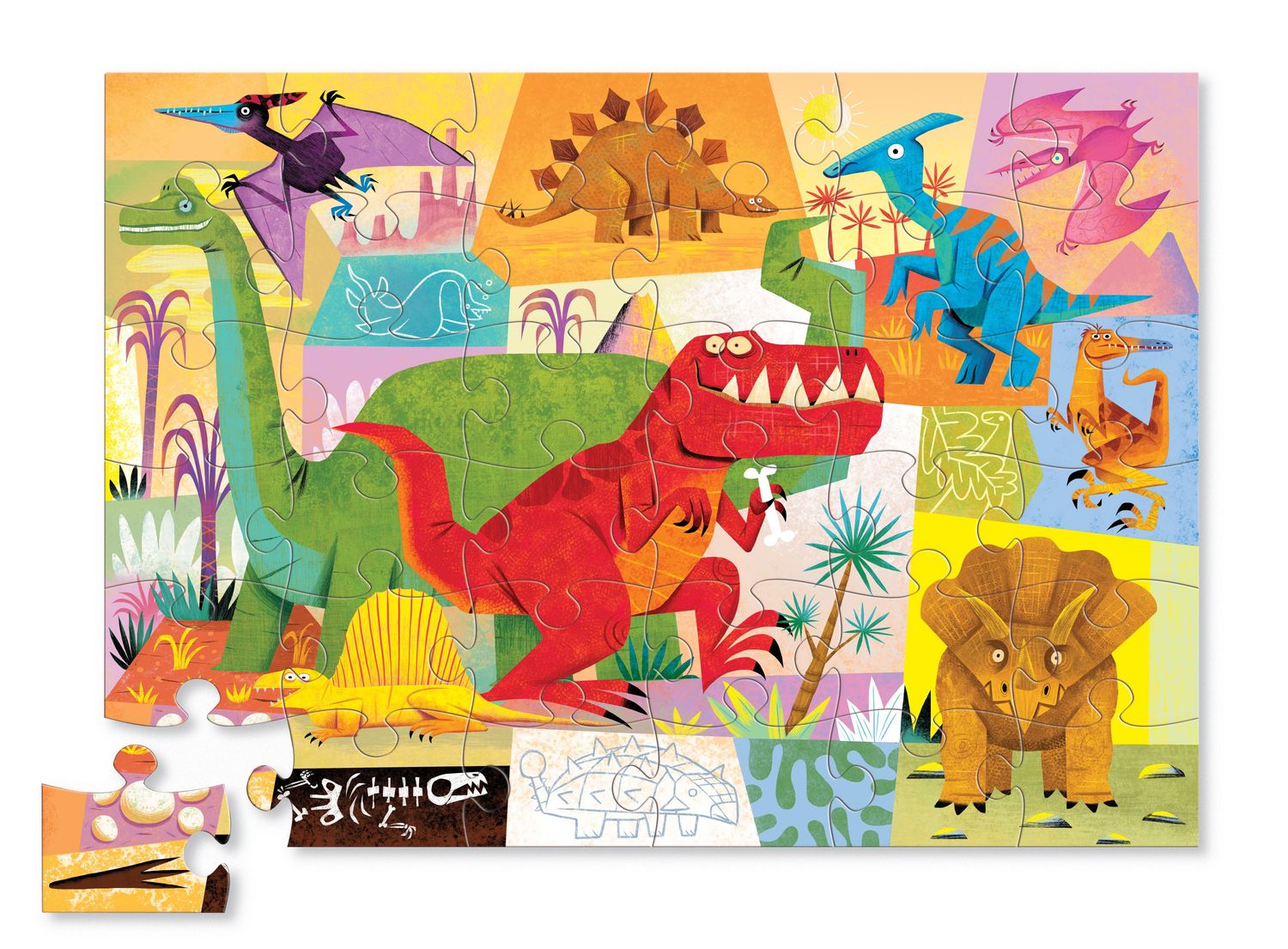 Crocodile Creek Floor Puzzle Dinosaur 36pc Crocodile Creek Floor Puzzle Dinosaur 36pc