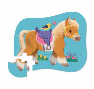 Crocodile Creek Mini Puzzle Pony 12pc Crocodile Creek Mini Puzzle Pony 12pc