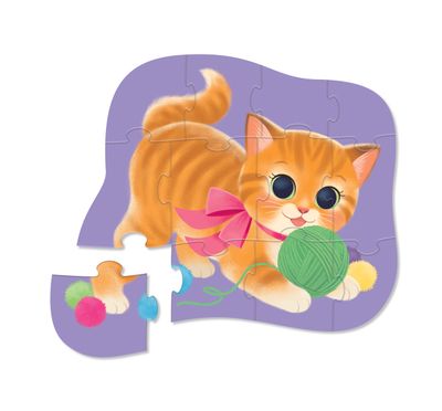 Crocodile Creek Mini Puzzle Cute Kitten 12pc Crocodile Creek Mini Puzzle Cute Kitten 12pc