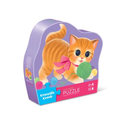 Crocodile Creek Mini Puzzle Cute Kitten 12pc