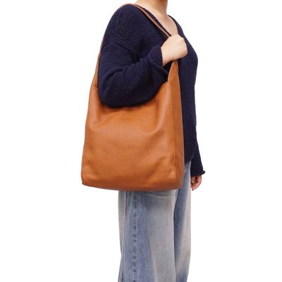 SQ Kendra Reversible 2-in-1 Hobo Cognac/Fossil