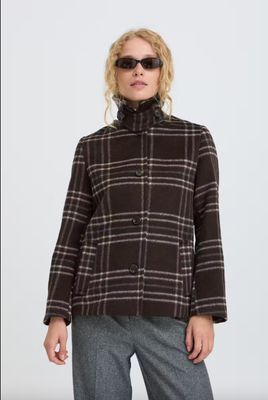 B. Young BYBoletan Jacket Java Check