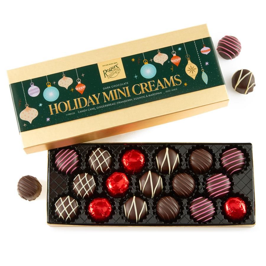 Rogers' Holiday Dark Chocolate Mini Creams Rogers' Holiday Dark Chocolate Mini Creams