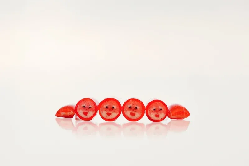 CandyLabs Santa Face Watermelon Candy Tube
