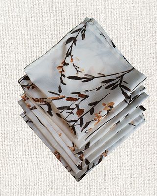 Nature Print Fabric Table Napkins