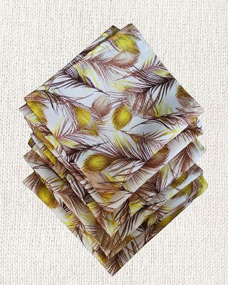 Nature Print Fabric Table Napkins