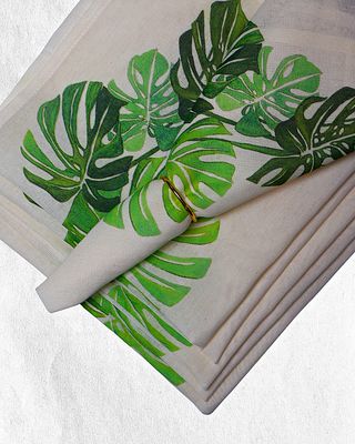 Monstera Canvas Table Napkins