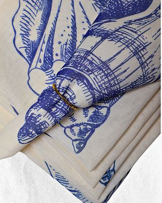 Shell Canvas Table Napkins
