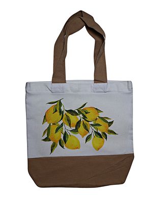 Canvas Tote Bags 2-Tone with Zipper