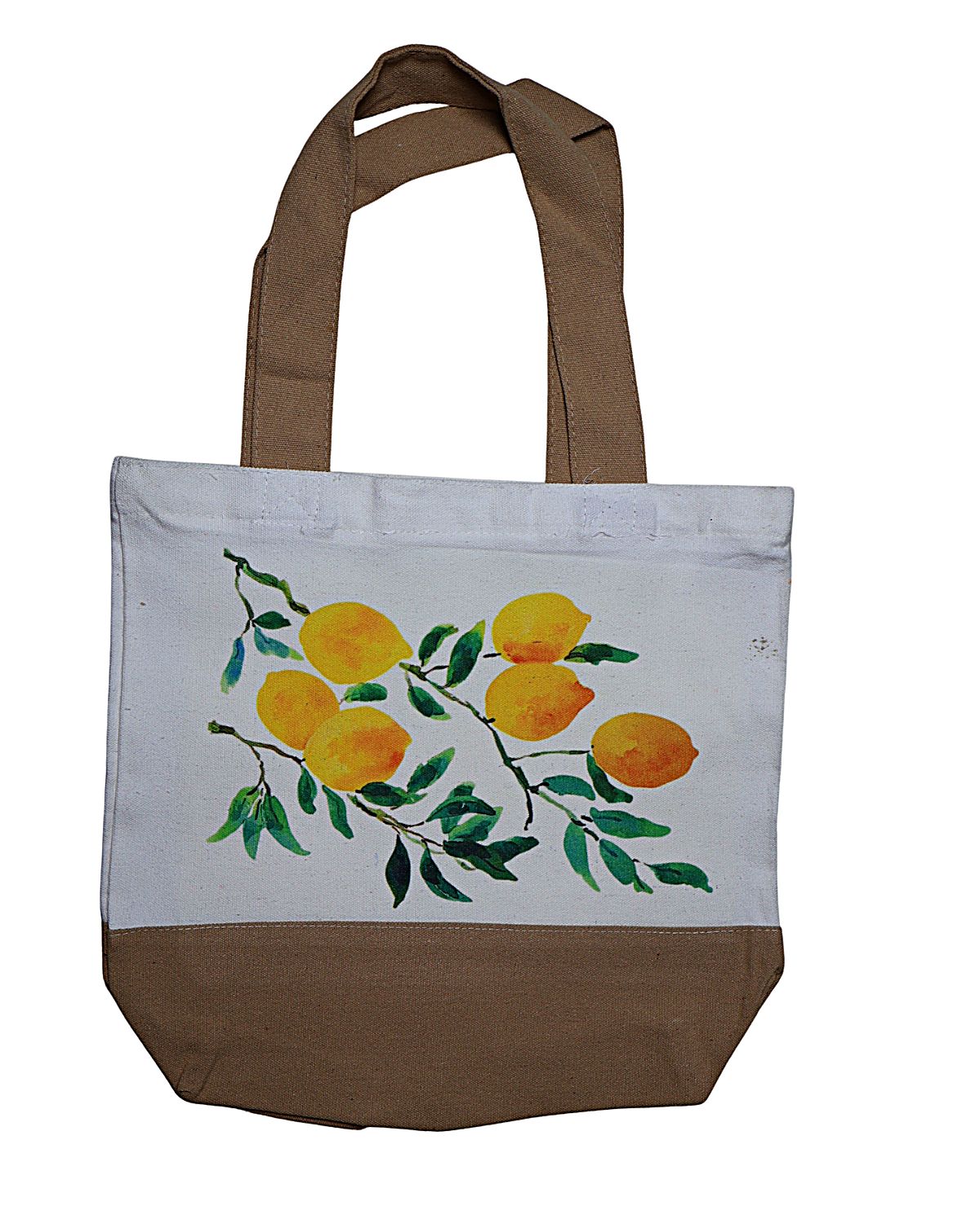 Canvas Tote Bags 2-Tone with Zipper